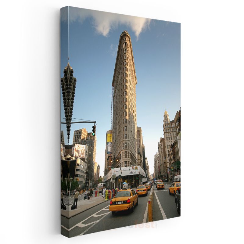 Flatiron Binası - New York Sokakları Kanvas Tablo