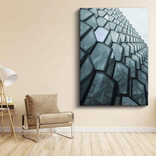 Modern Mimari - Geometrik Desenler Kanvas Tablo