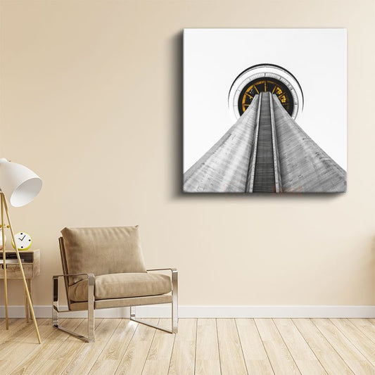 CN Tower - Minimalist Mimari Perspektif Kanvas Tablo