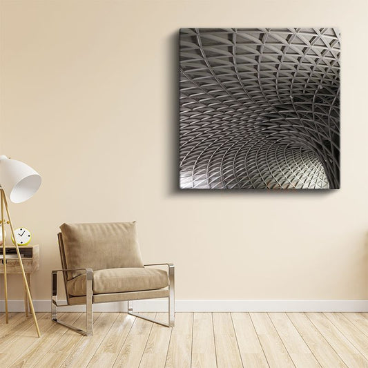 Geometrik Tavan - Modern Mimari Desenler Kanvas Tablo