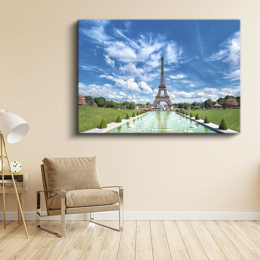 Champ de Mars - Paris'in İkonik Manzarası Kanvas Tablo