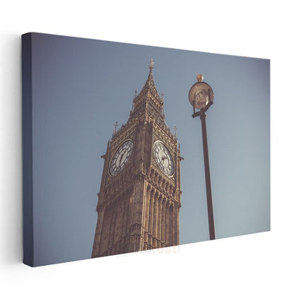 Big Ben Kulesi - İkonik Londra Silueti Kanvas Tablo