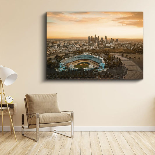 Los Angeles Panoraması - Stadyum Manzarası Kanvas Tablo