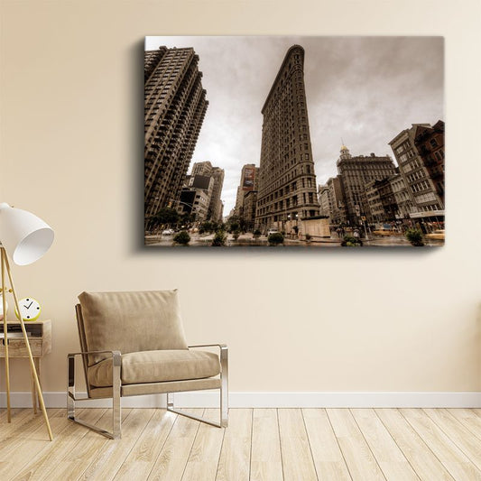 Flatiron Binası - Klasik New York Mimarisi Kanvas Tablo
