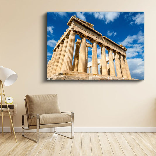 Parthenon Tapınağı - Antik Yunan Mimarisi Kanvas Tablo