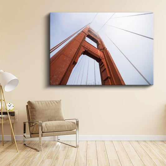 Golden Gate Köprüsü - Yakın Çekim Detay Kanvas Tablo