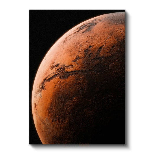 Mars Gezegeni - Kızıl Dünya Yüzeyi Kanvas Tablo