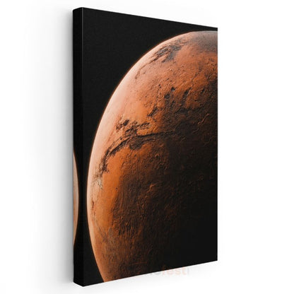 Mars Gezegeni - Kızıl Dünya Yüzeyi Kanvas Tablo