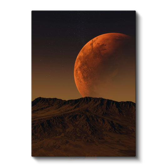 Mars Manzarası - Kızıl Gezegenin Gizemli Yüzeyi Kanvas Tablo
