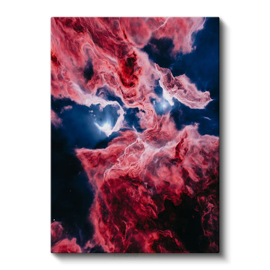 Kızıl Nebula - Kozmik Bulutların Görkemi Kanvas Tablo