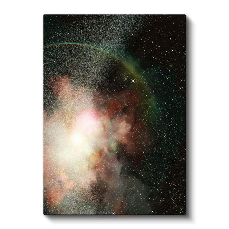 Kozmik Nebula - Renkli Uzay Bulutu Kanvas Tablo