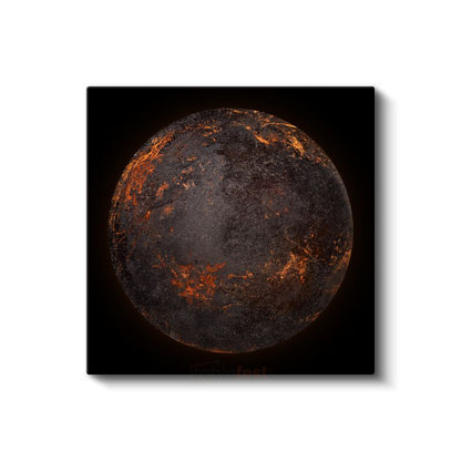 Ateş Gezegeni - Magmatik Yüzey Kanvas Tablo