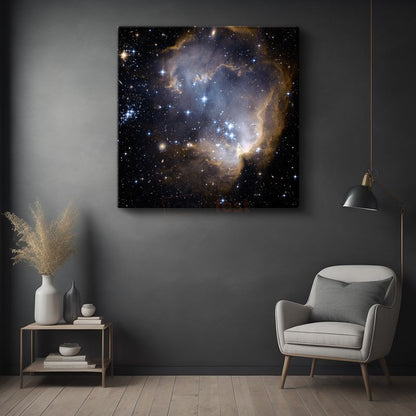 Yıldız Doğumu - Parlayan Nebula Kanvas Tablo