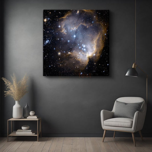 Yıldız Doğumu - Parlayan Nebula Kanvas Tablo