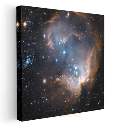 Yıldız Doğumu - Parlayan Nebula Kanvas Tablo
