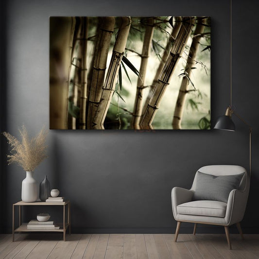 Bambu Ormanı - Zen Huzurunun Doğadaki Yansıması Kanvas Tablo