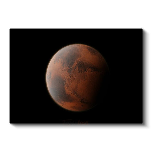 Mars Portresi - Yakın Çekim Kızıl Gezegen Kanvas Tablo