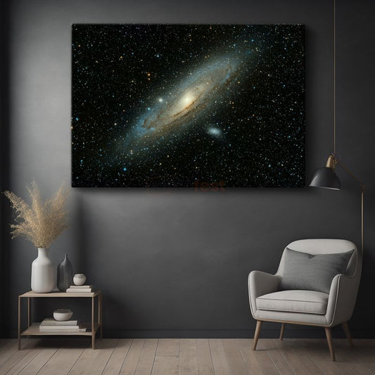 Andromeda Galaksisi - Yıldızların Dansı Kanvas Tablo