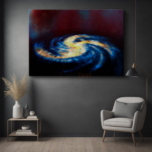 Spiral Galaksi - Kozmik Girdap Manzarası Kanvas Tablo