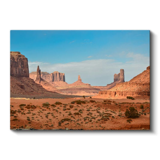 Monument Valley - Kızıl Kayalıklar Manzarası Kanvas Tablo