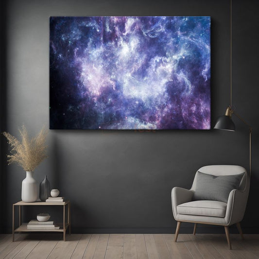 Kozmik Nebula - Evrenin Mor Işıltısı Kanvas Tablo