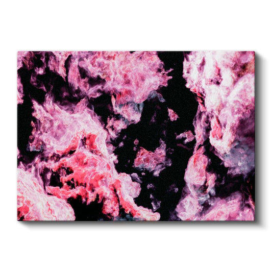 Nebula Patlaması - Pembe Kozmik Enerji Dalgaları Kanvas Tablo