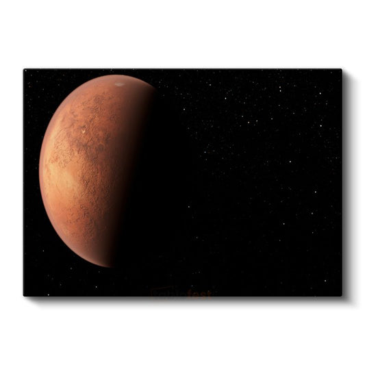 Mars Gezegeni - Kızıl Gezegenin Büyüleyici Görünümü Kanvas Tablo