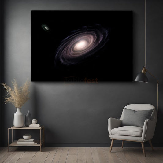 Spiral Galaksi - Uzayın Derinliklerinde Dönen Yıldız Kümesi Kanvas Tablo