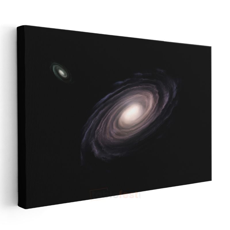 Spiral Galaksi - Uzayın Derinliklerinde Dönen Yıldız Kümesi Kanvas Tablo