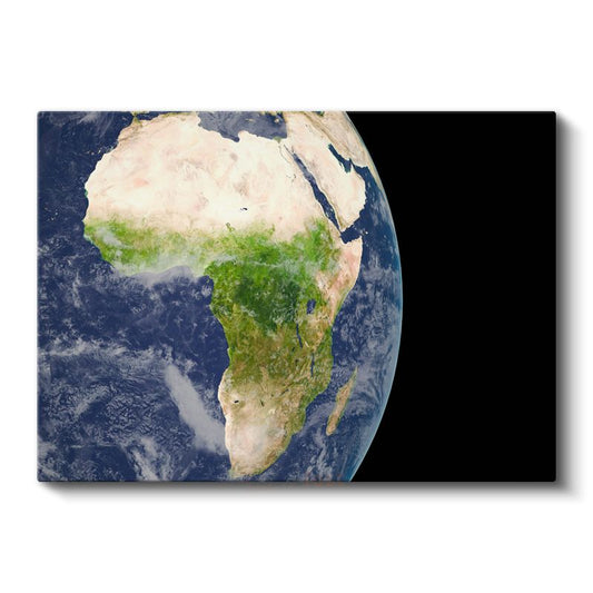 Mavi Gezegen - Uzaydan Afrika Kıtası Kanvas Tablo