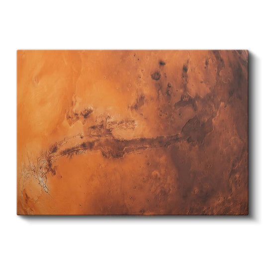 Mars Manzarası - Kızıl Gezegenin Gizemli Yüzey Oluşumları Kanvas Tablo