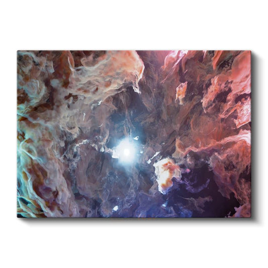 Kozmik Bulutlar - Nebula Işık Patlaması Kanvas Tablo