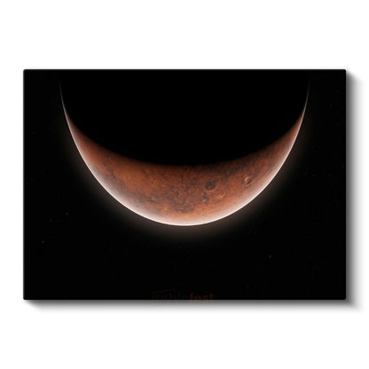 Mars Hilali - Kızıl Gezegenin Büyüleyici Görünümü Kanvas Tablo