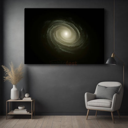 Spiral Galaksi - Kozmik Girdap Işıltısı Kanvas Tablo