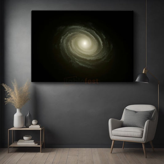Spiral Galaksi - Kozmik Girdap Işıltısı Kanvas Tablo