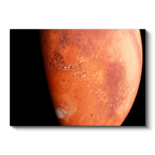 Mars Gezegeni - Kızıl Gezegenin Yüzey Detayları Kanvas Tablo