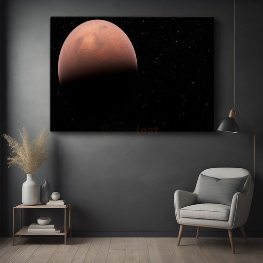 Mars Portresi - Kızıl Gezegenin İhtişamı Kanvas Tablo