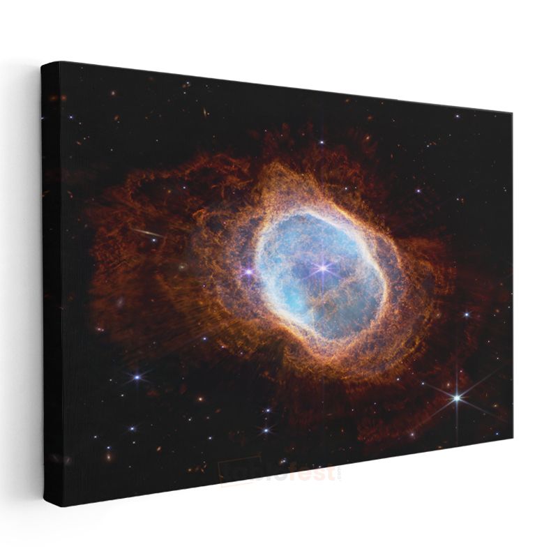 Kozmik Ateş - Yıldızlar Arasında Parlayan Nebula Kanvas Tablo