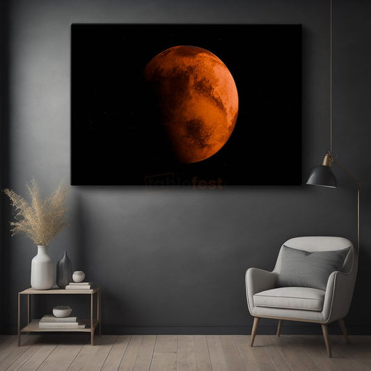 Mars - Kızıl Gezegenin Büyüleyici Yüzeyi Kanvas Tablo