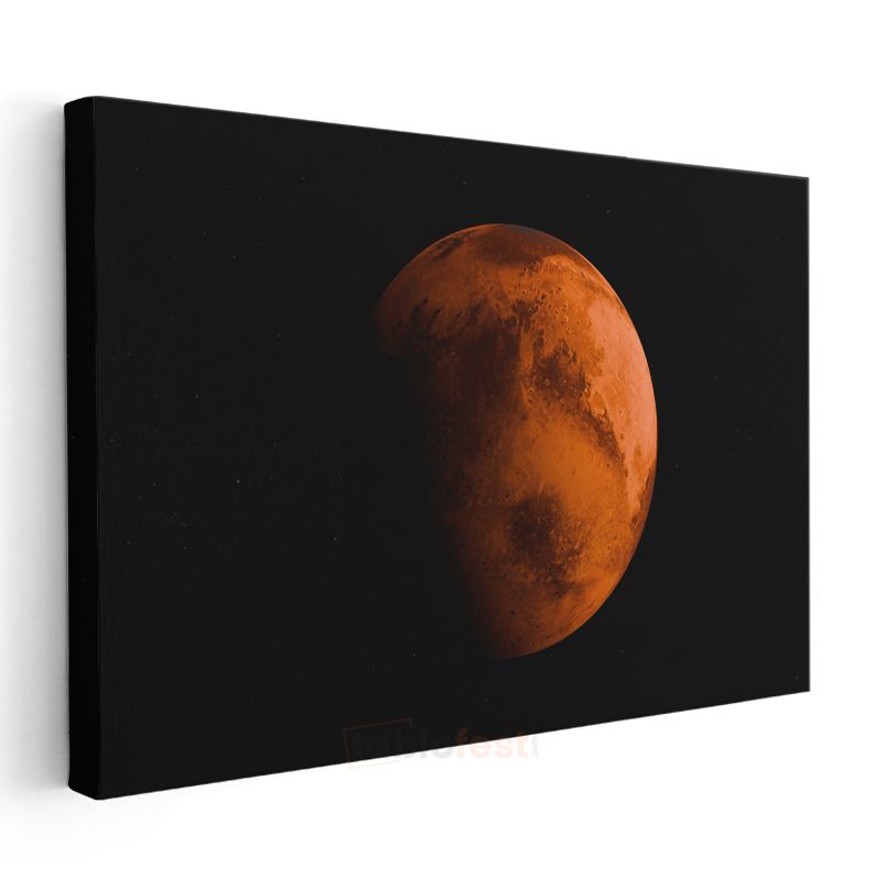 Mars - Kızıl Gezegenin Büyüleyici Yüzeyi Kanvas Tablo