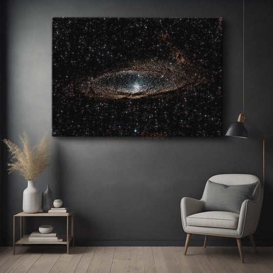 Spiral Galaksi - Yıldızlar Arasında Kozmik Girdap Kanvas Tablo
