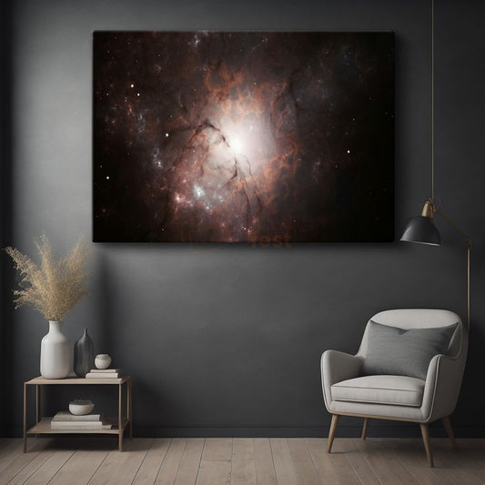 Kozmik Nebula - Yıldızlar Arasında Dans Eden Işıklar Kanvas Tablo