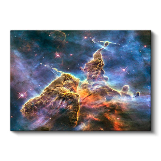 Kozmik Nebula - Yıldızlarla Bezeli Uzay Derinliği Kanvas Tablo