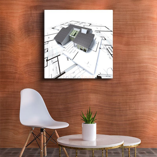 Mimar - Modern Villa Tasarımı Kanvas Tablo