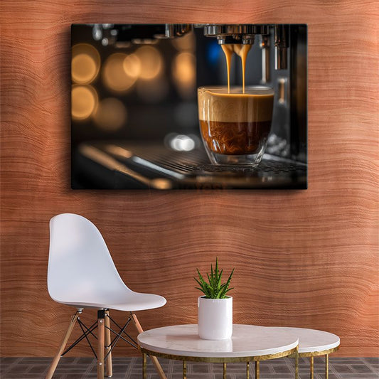 Barista - Espresso Hazırlama Sanatı Kanvas Tablo