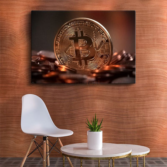 Finans Danışmanı - Bitcoin Değer Analizi Kanvas Tablo
