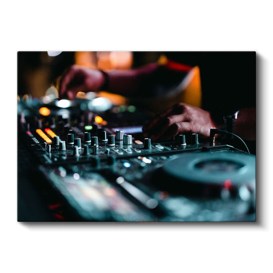 DJ - Profesyonel Mikser Performansı Kanvas Tablo