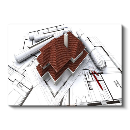 Mimar - Villa Tasarımı ve Mimarisi Kanvas Tablo