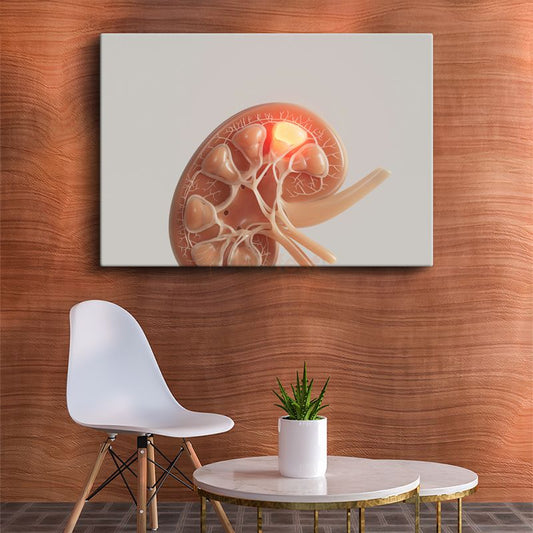 Nefrolog - Böbrek Anatomisi ve Fonksiyonları Kanvas Tablo