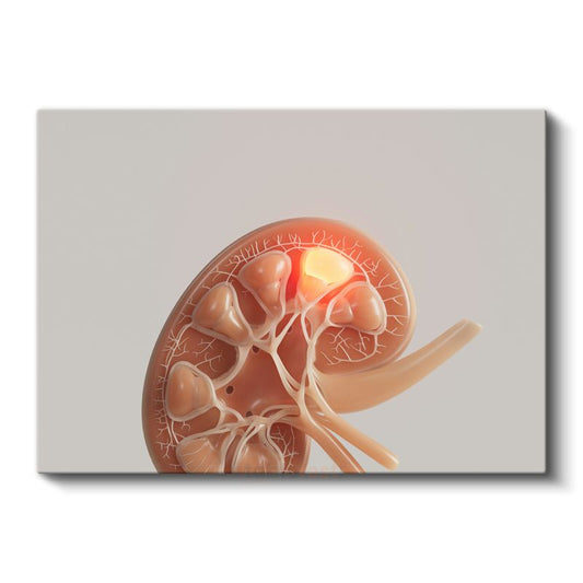 Nefrolog - Böbrek Anatomisi ve Fonksiyonları Kanvas Tablo